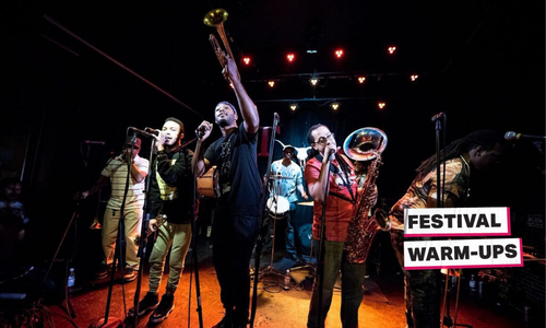Rebirth Brass Band Festival Warm Up